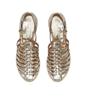 TORY BURCH Fisherman Sandals Size 7 NWT